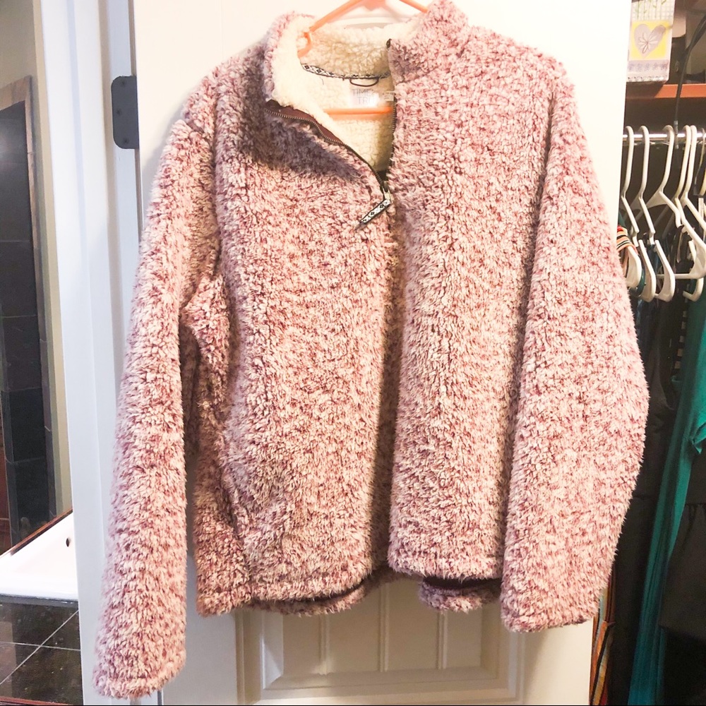 Purple Sherpa Pullover